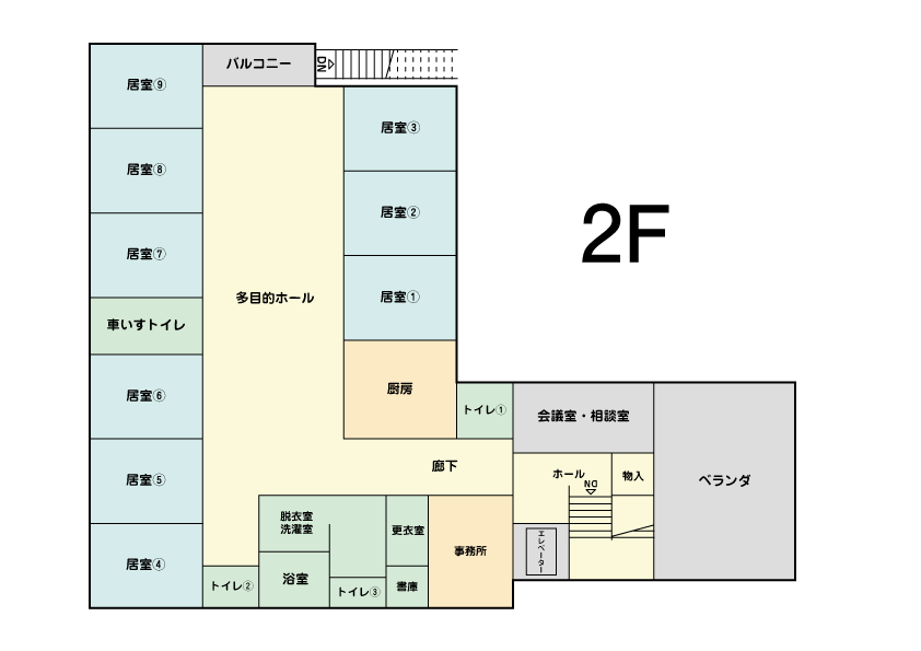 フロアマップ2階